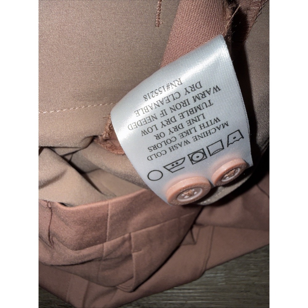 Wildfang The Empower Trouser Rose Brown Tapered Leg Pants Size 6 NWT - Picture 5 of 5